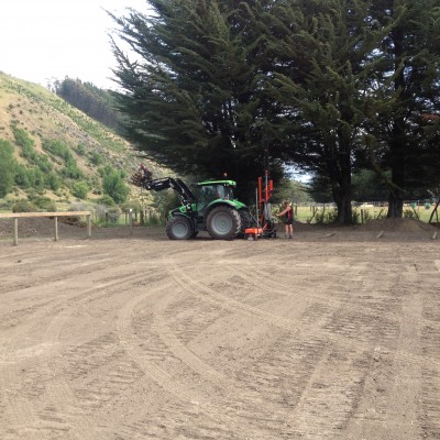 Building post and rail fence for rider safety and to contain cattle